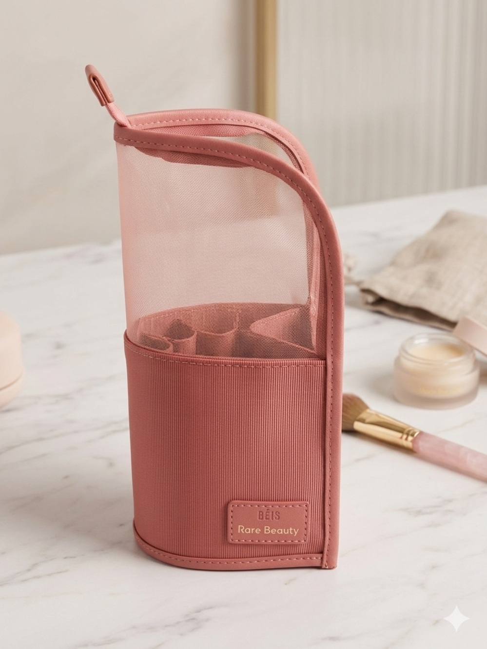 BÈIS x Rare Beauty Makeup Brush Pouch in Worth | Limited Edition | Gone for Good